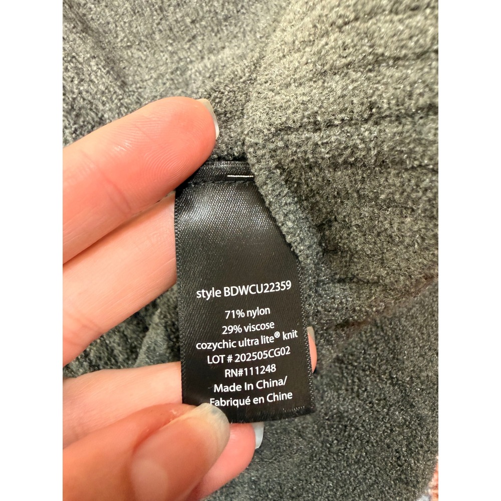 Barefoot Dreams CozyChic Ultra Lite Shawl Collar Pullover Sweater Grey XL - Picture 7 of 9